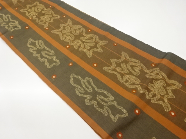 JAPANESE FUKURO OBI / TSUMUGI / WOVEN ABSTRACT
